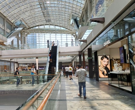 inside Marina Bay Sands Shipping Mall